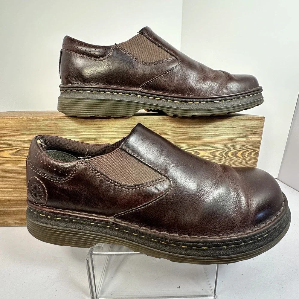 Dr Martens Orson Slip On Loafers Mens SZ 10 Leather Comfort Casual Lug Sole Boot